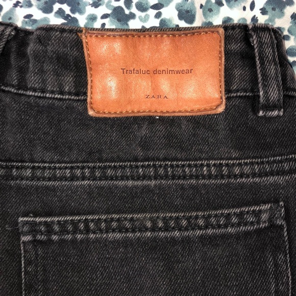 Zara Shorts | Black High Waisted Denim Shorts From Zara | Poshmark